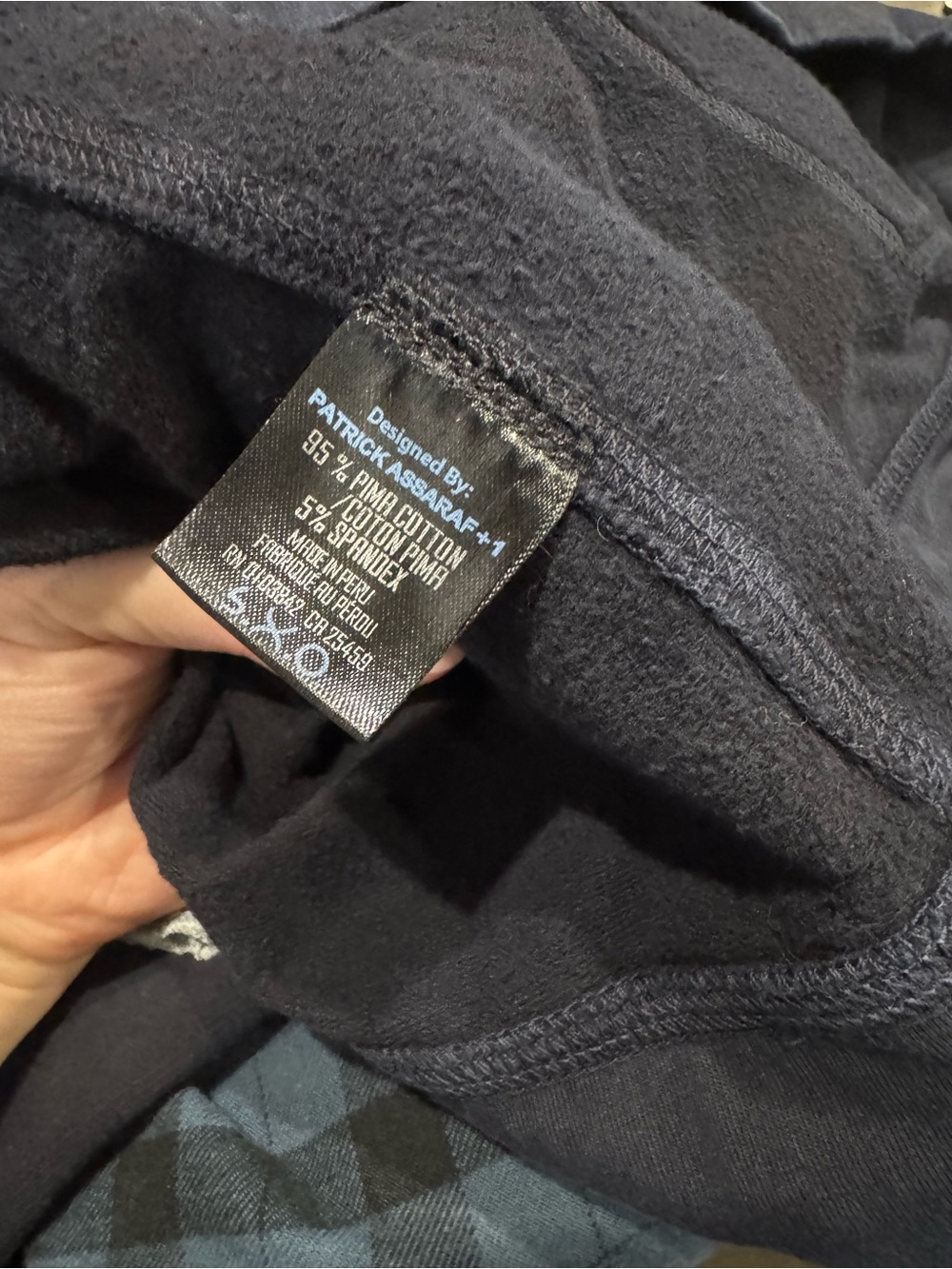 Patrick Assaraf - Navy Pullover Hoodie - Picture 6 of 6